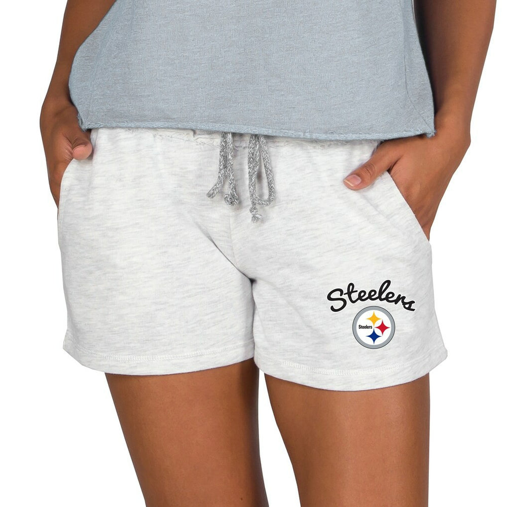 Pittsburgh Steelers Concepts Sport Women's Mainstream Terry Lounge Shorts Oatmeal | NFL