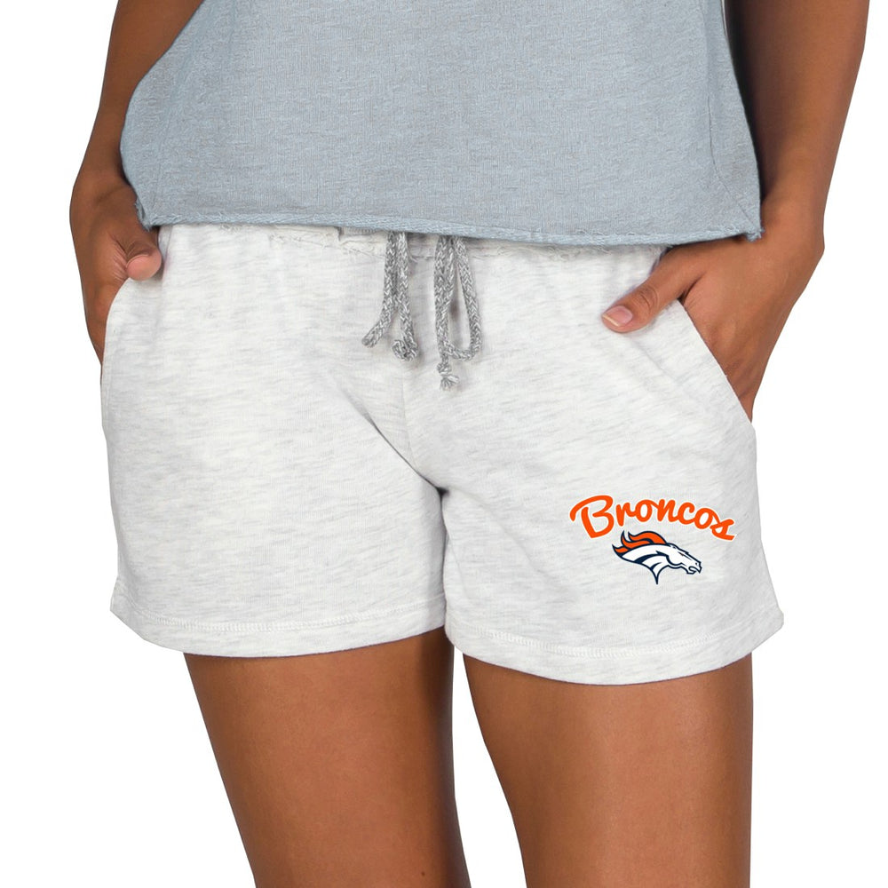 Denver Broncos Concepts Sport Women's Mainstream Terry Lounge Shorts Oatmeal | NFL
