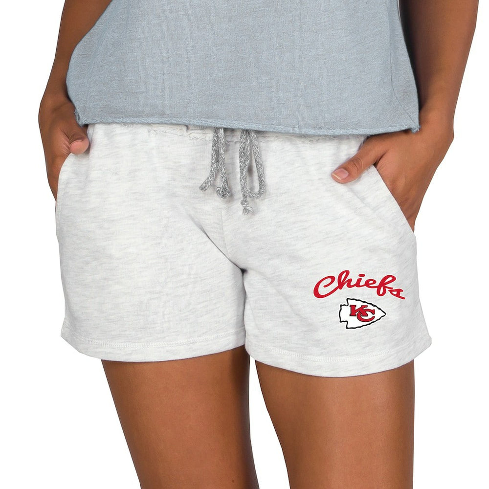 Kansas City Chiefs Concepts Sport Women's Mainstream Terry Lounge Shorts Oatmeal | NFL