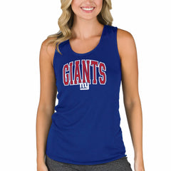 New York Giants Concepts Sport Women's Marathon Racer Back Tank Top Royal | NFL