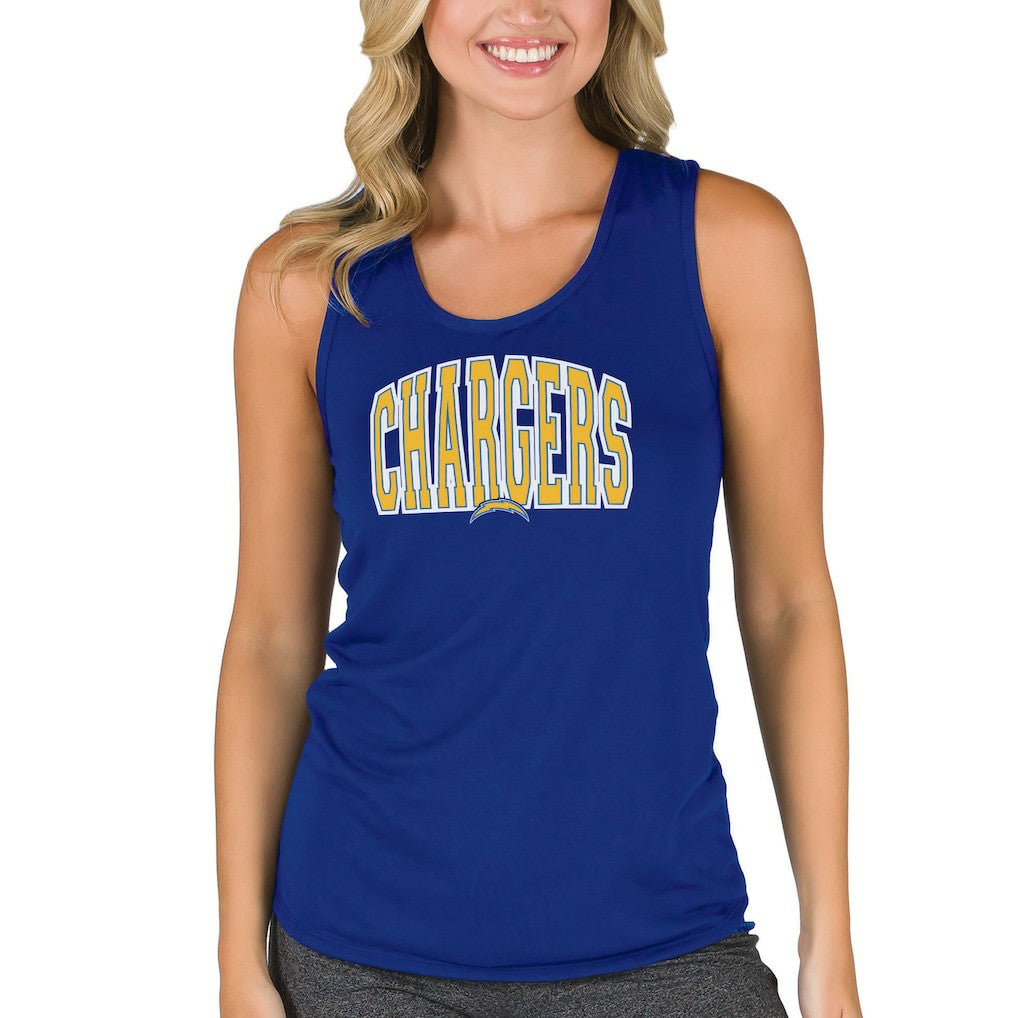 Los Angeles Chargers Concepts Sport Women's Marathon Racer Back Tank Top Royal | NFL