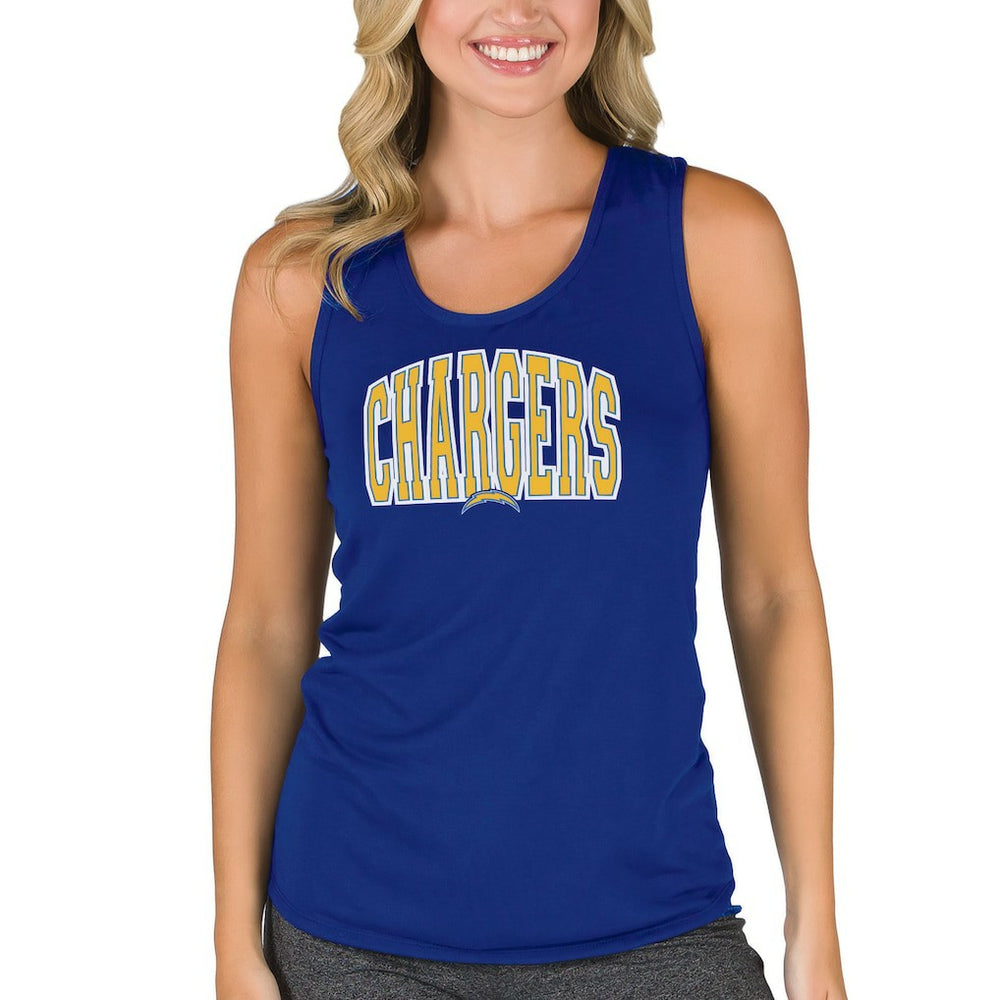 Los Angeles Chargers Concepts Sport Women's Marathon Racer Back Tank Top Royal | NFL