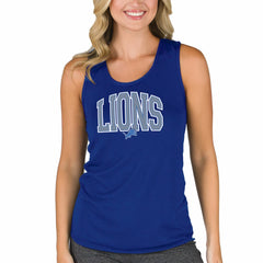 Detroit Lions Concepts Sport Women's Marathon Racer Back Tank Top Blue | NFL