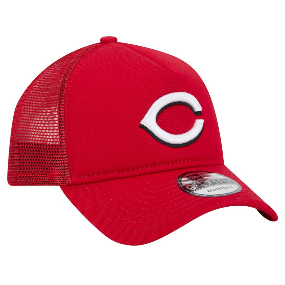 Cincinnati Reds New Era 9FORTY A-Frame Trucker Adjustable Hat - MLB