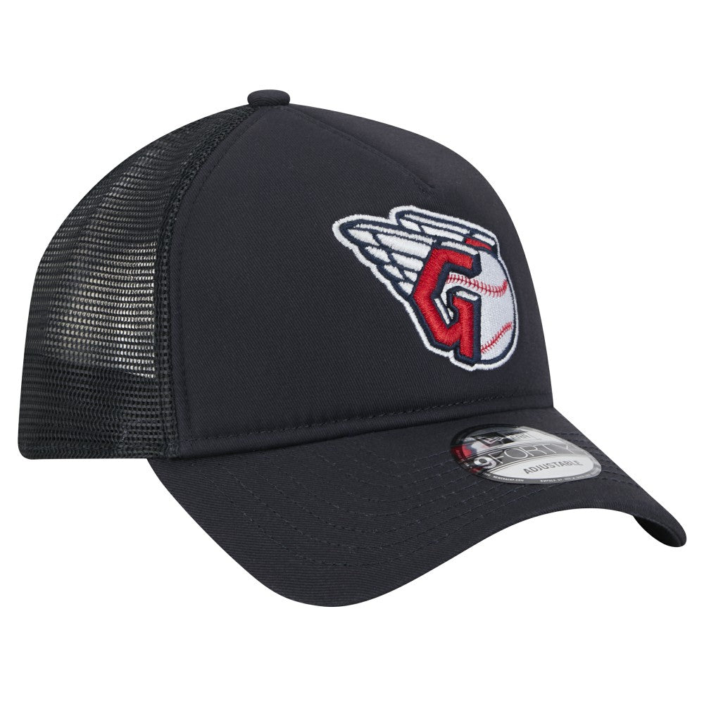 Cleveland Guardians New Era 9FORTY A-Frame Trucker Adjustable Hat - MLB
