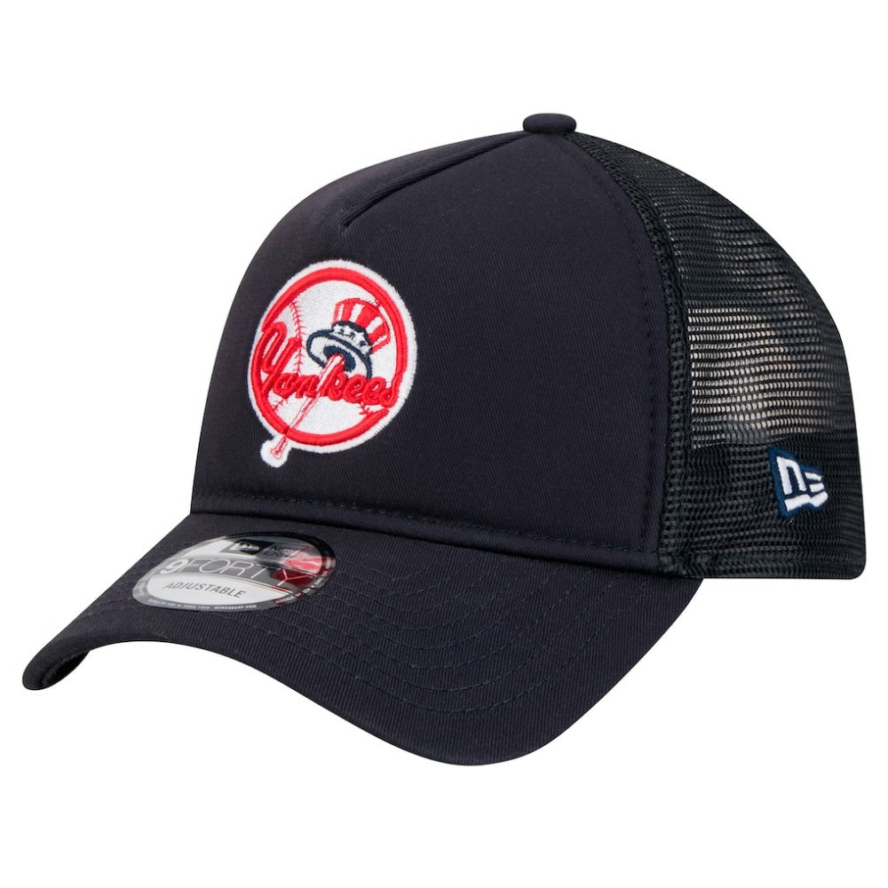 New York Yankees New Era 9FORTY A-Frame Trucker Adjustable Hat - MLB