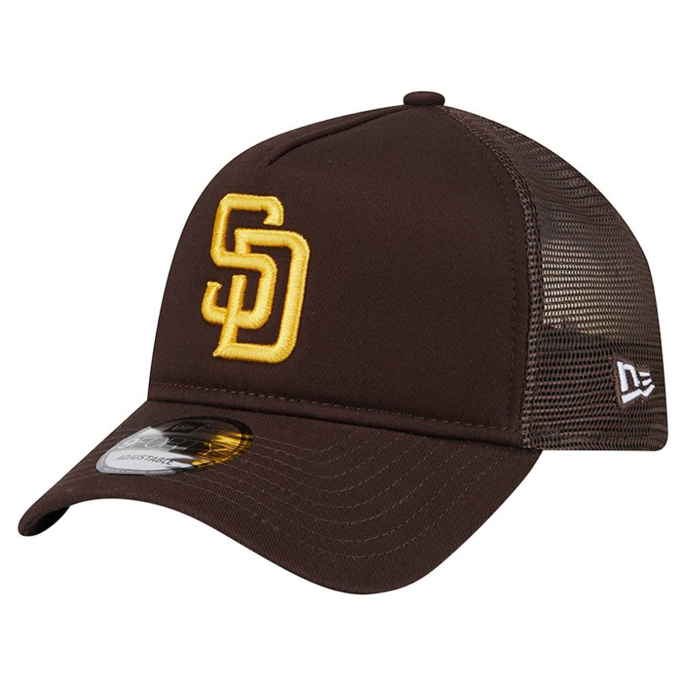San Diego Padres New Era 9FORTY A-Frame Trucker Adjustable Hat - MLB