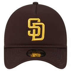 San Diego Padres New Era 9FORTY A-Frame Trucker Adjustable Hat - MLB