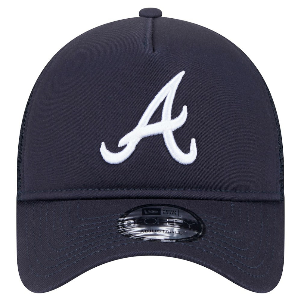 Atlanta Braves New Era 9FORTY A-Frame Trucker Adjustable Hat - MLB