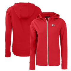 Kansas City Chiefs Cutter & Buck Women's Primary Mark Daybreak Eco Recycled Full-Zip Hoodie Red | NFL