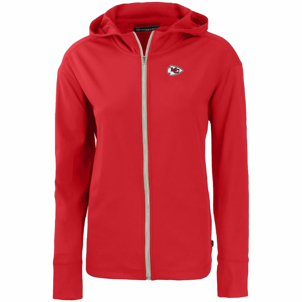 Kansas City Chiefs Cutter & Buck Women's Primary Mark Daybreak Eco Recycled Full-Zip Hoodie Red | NFL