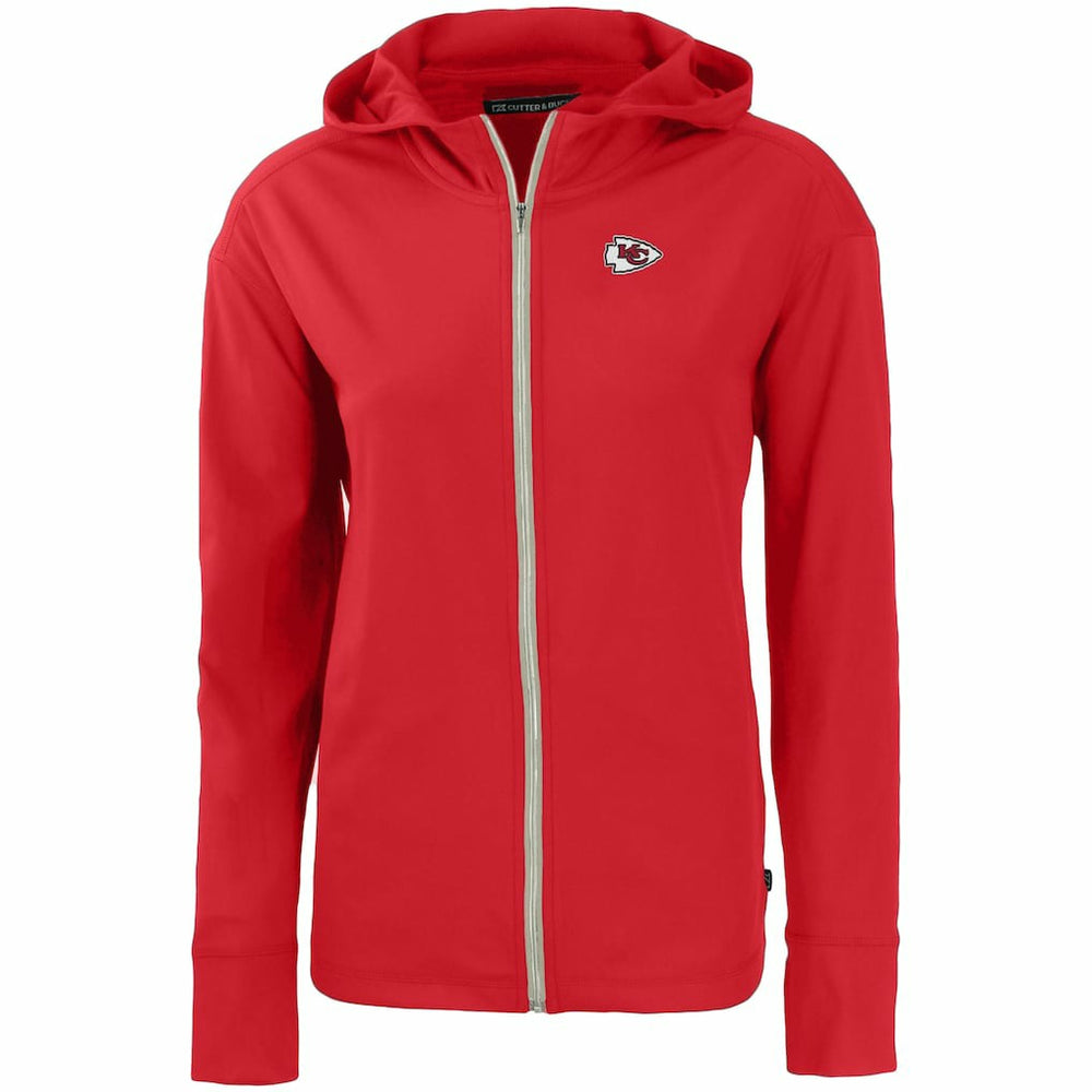 Kansas City Chiefs Cutter & Buck Women's Primary Mark Daybreak Eco Recycled Full-Zip Hoodie Red | NFL