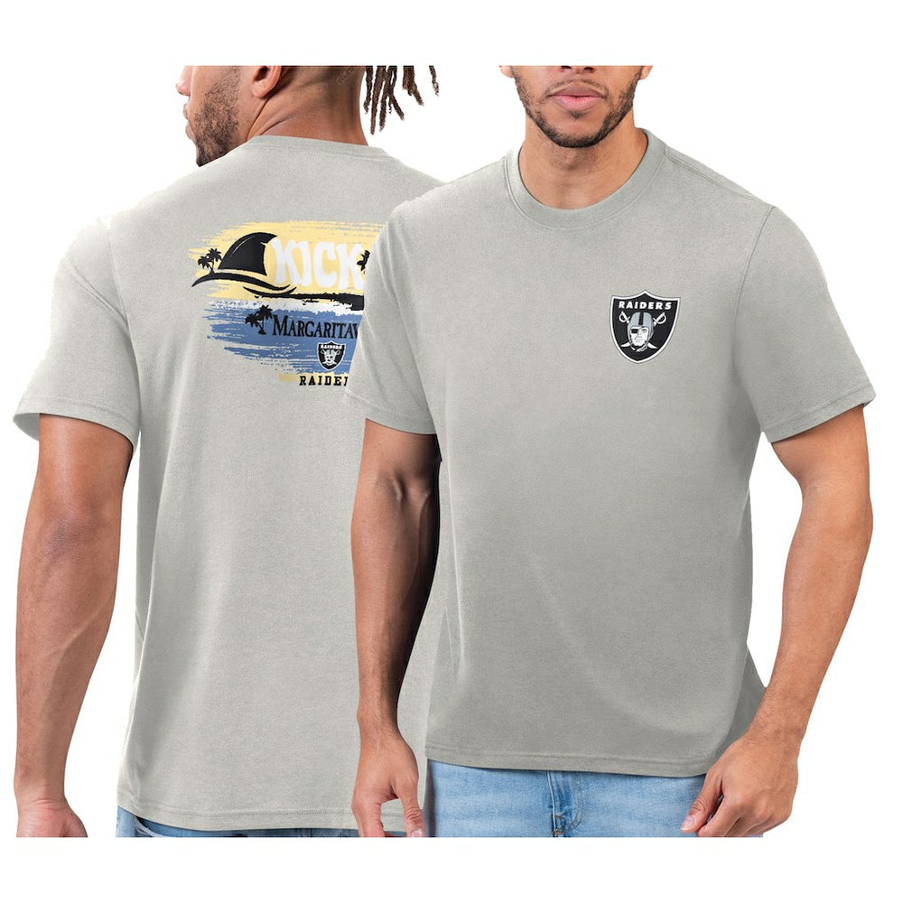 Las Vegas Raiders Margaritaville T-Shirt Silver | NFL