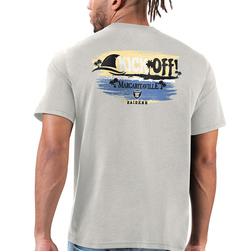 Las Vegas Raiders Margaritaville T-Shirt Silver | NFL