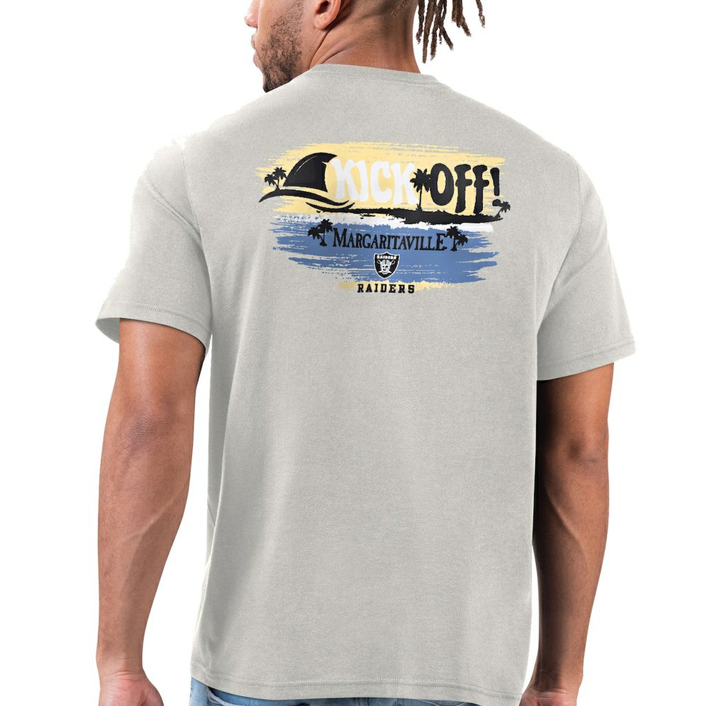 Las Vegas Raiders Margaritaville T-Shirt Silver | NFL