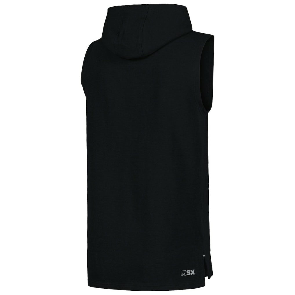 Cincinnati Bengals MSX by Michael Strahan Captain Sleeveless Hoodie T-Shirt Black | NFL