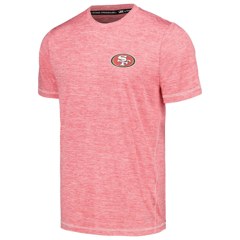 San Francisco 49ers MSX by Michael Strahan Motion Space-Dye T-Shirt Scarlet | NFL