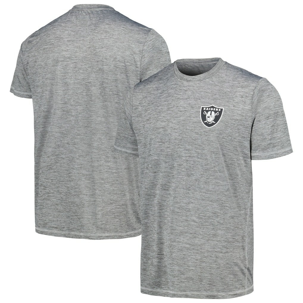 Las Vegas Raiders MSX by Michael Strahan Motion Space-Dye T-Shirt Gray | NFL