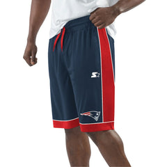 New England Patriots Starter Fan Favorite Fashion Shorts Navy/Red | NFL