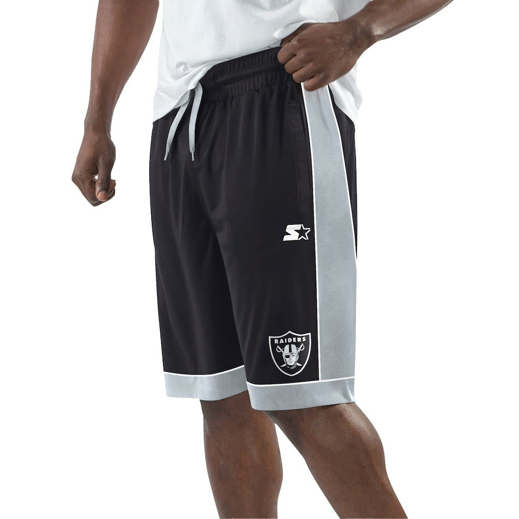 Las Vegas Raiders Starter Fan Favorite Fashion Shorts Black/Silver | NFL