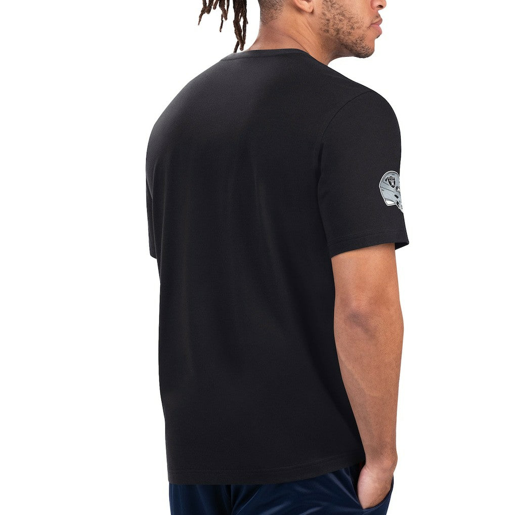 Las Vegas Raiders Starter Finish Line Extreme Graphic T-Shirt Black/Silver | NFL