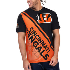 Cincinnati Bengals Starter Finish Line Extreme Graphic T-Shirt Black/Orange | NFL