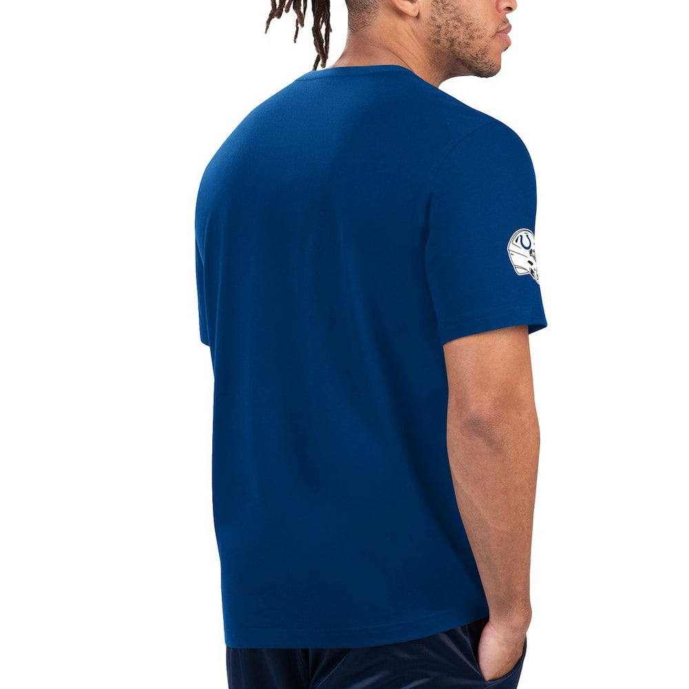 Indianapolis Colts Starter Finish Line Extreme Graphic T-Shirt Royal/White | NFL
