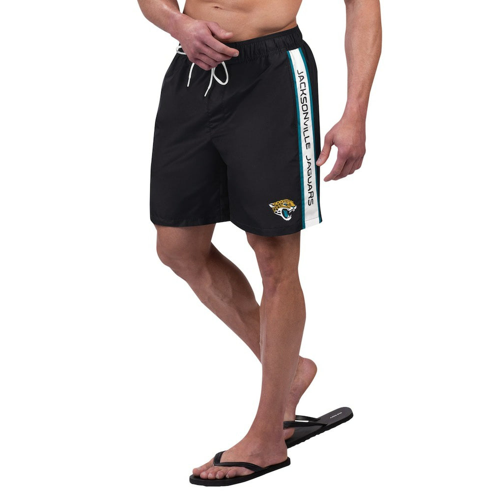 Jacksonville Jaguars G-III Sports by Carl Banks Streamline Volley Swim Shorts Black | NFL