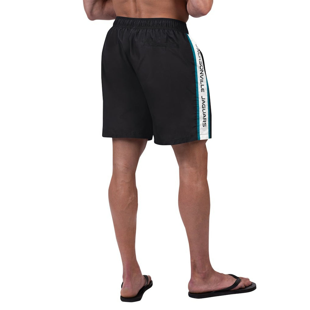 Jacksonville Jaguars G-III Sports by Carl Banks Streamline Volley Swim Shorts Black | NFL