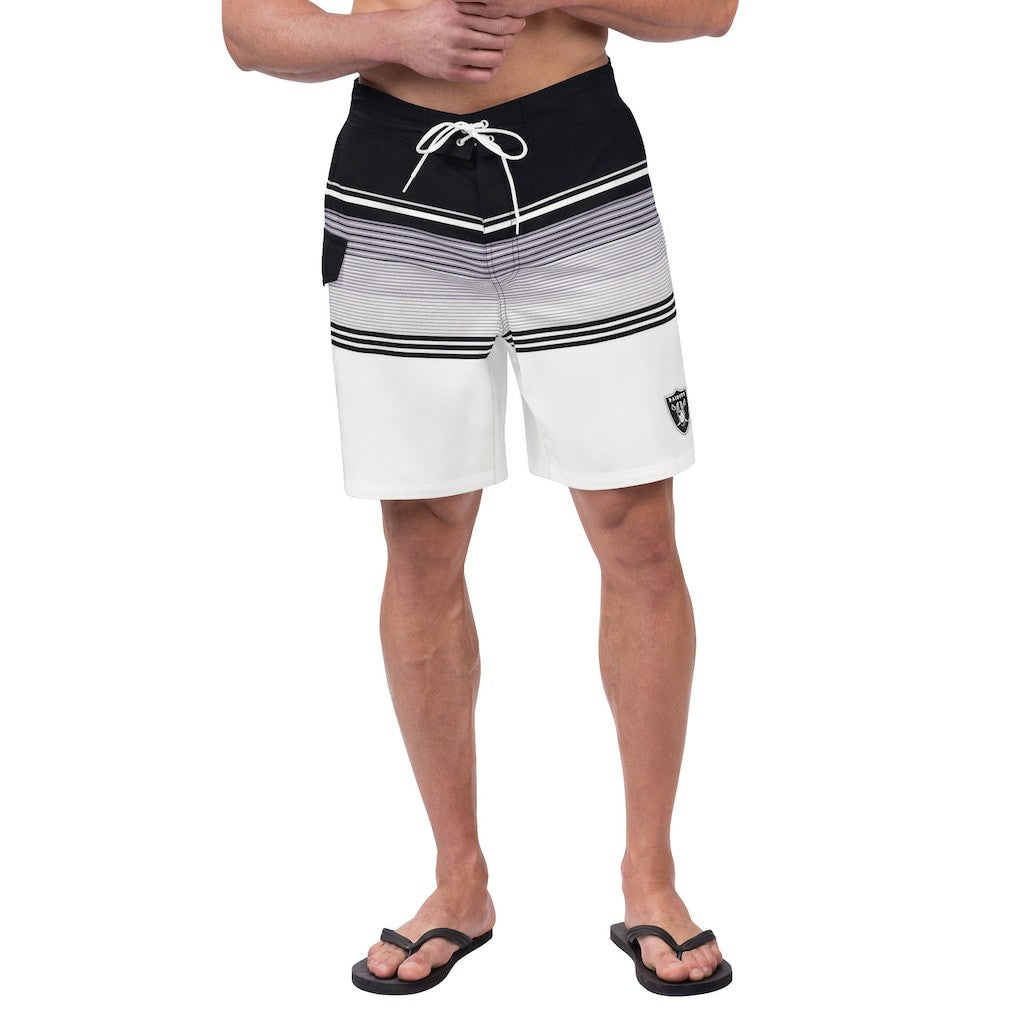 Las Vegas Raiders G-III Sports by Carl Banks Jump Shot Volley Swim Trunks Black | NFL
