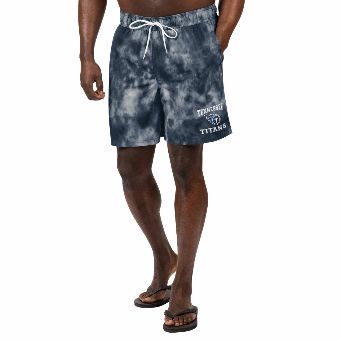 Tennessee Titans G-III Sports by Carl Banks Change Up Volley Swim Trunks Navy | NFL