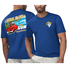 Los Angeles Rams Margaritaville Licensed to Chill T-Shirt Royal | NFL