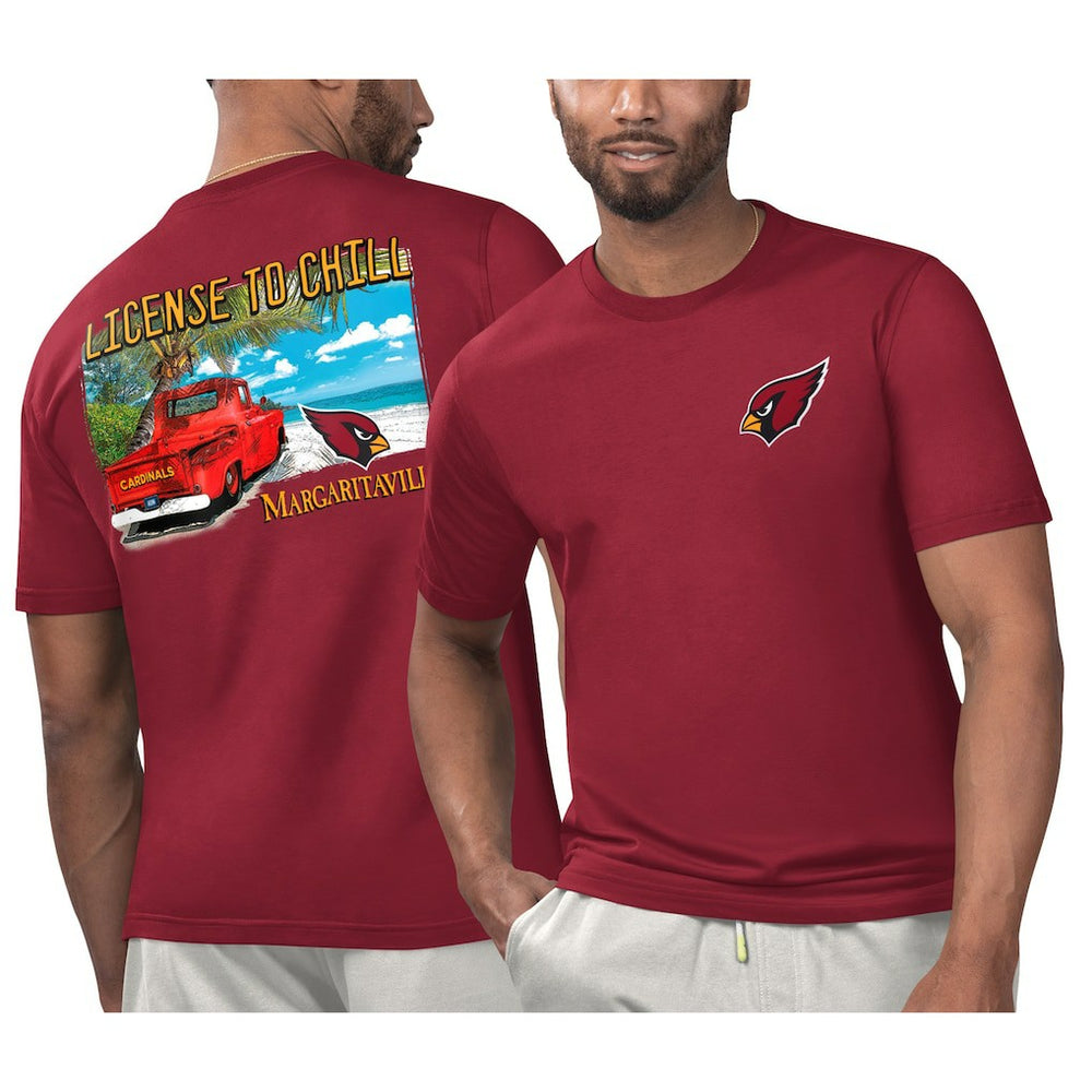 Arizona Cardinals Margaritaville Licensed to Chill T-Shirt Cardinal | NFL