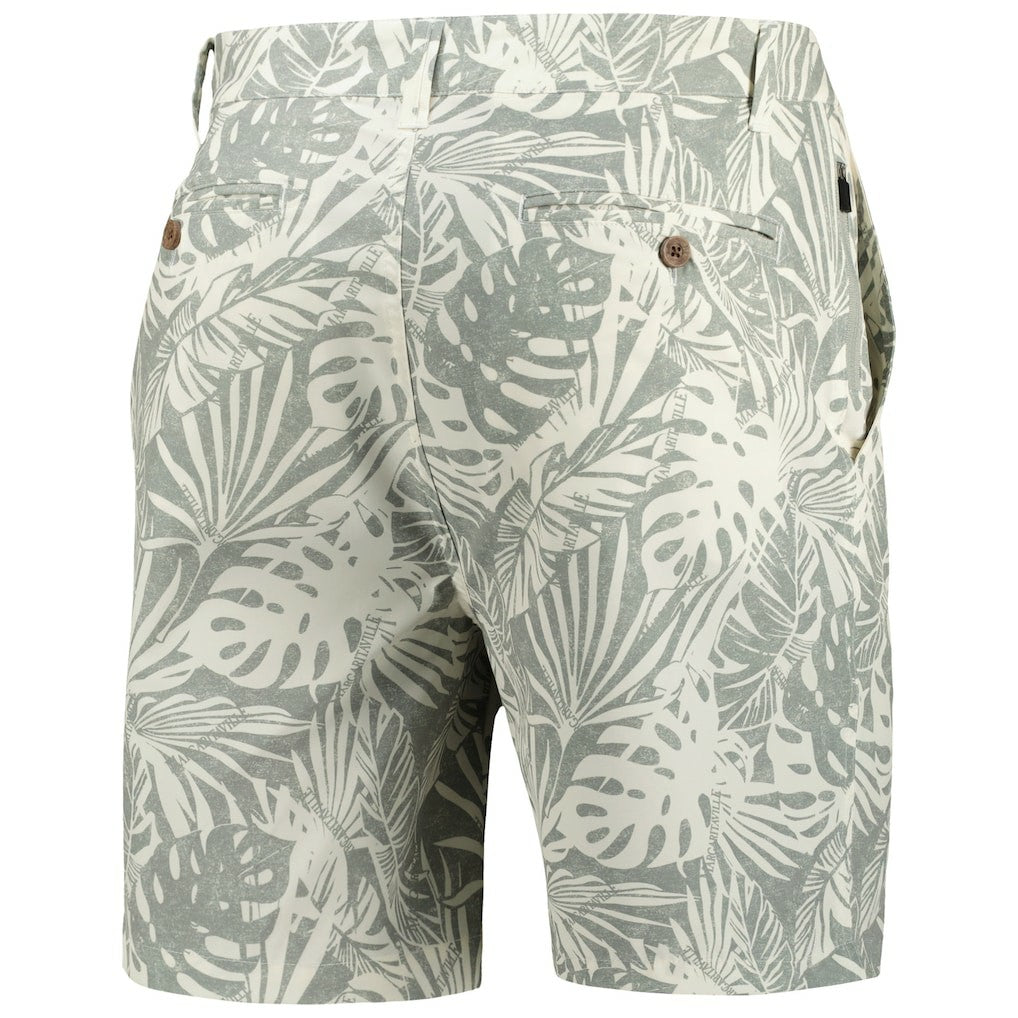 Cleveland Browns Margaritaville Sandwashed Monstera Print Amphib Shorts Gray | NFL