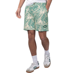 New York Jets Margaritaville Sandwashed Monstera Print Amphib Shorts Green | NFL