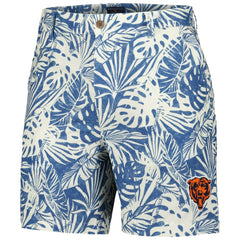 Chicago Bears Margaritaville Sandwashed Monstera Print Amphib Shorts Navy | NFL