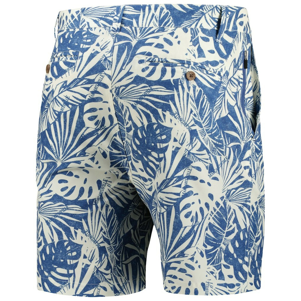 Chicago Bears Margaritaville Sandwashed Monstera Print Amphib Shorts Navy | NFL