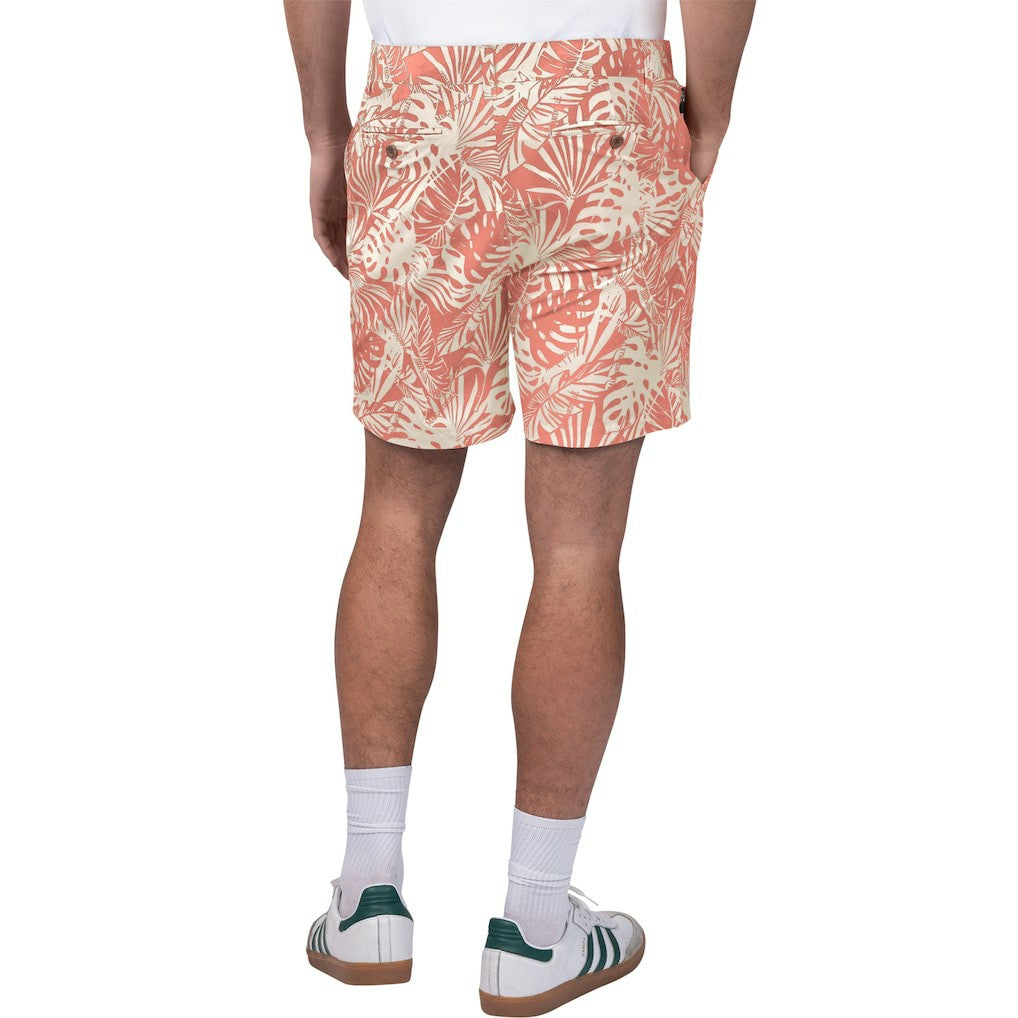 Kansas City Chiefs Margaritaville Sandwashed Monstera Print Amphib Shorts Red | NFL