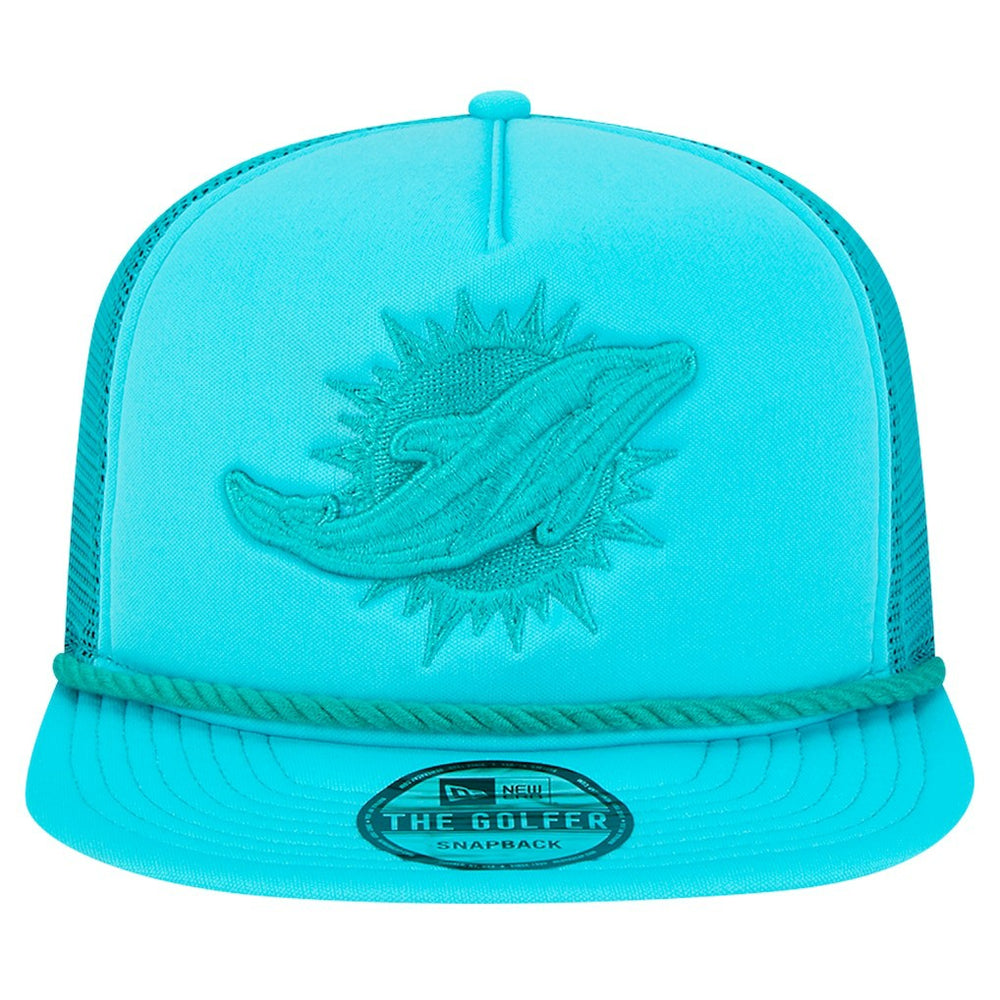 New Era Miami Dolphins Aqua Active Tone Golfer Snapback Hat | NFL