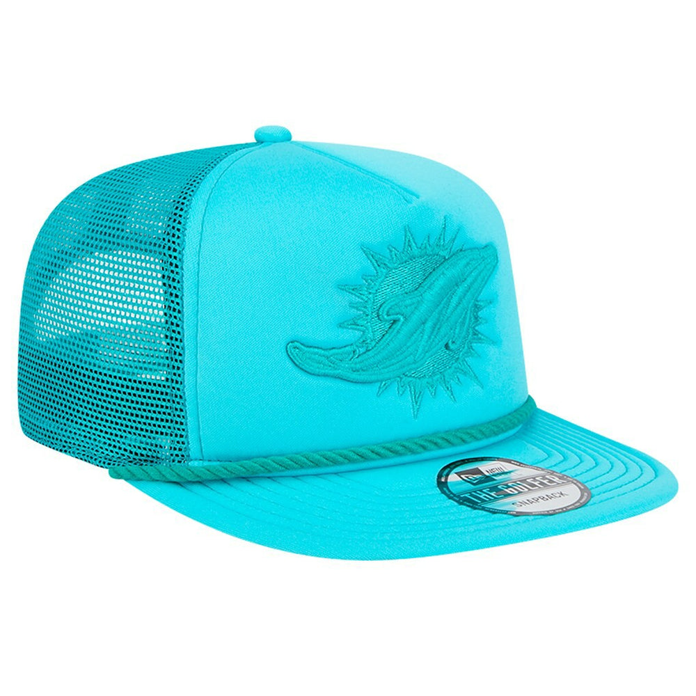 New Era Miami Dolphins Aqua Active Tone Golfer Snapback Hat | NFL