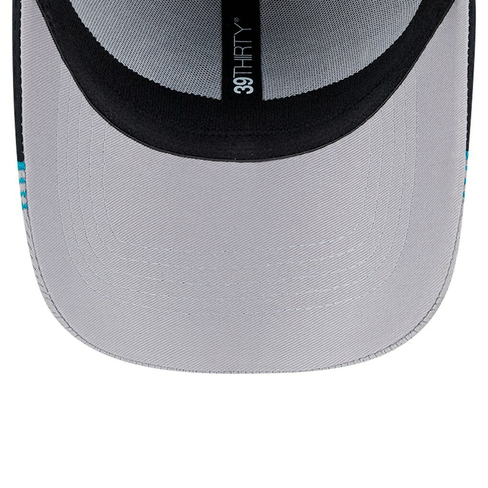 New Era Jacksonville Jaguars Gray Throwback Active Visor Trim 39THIRTY Flex Hat | NFL
