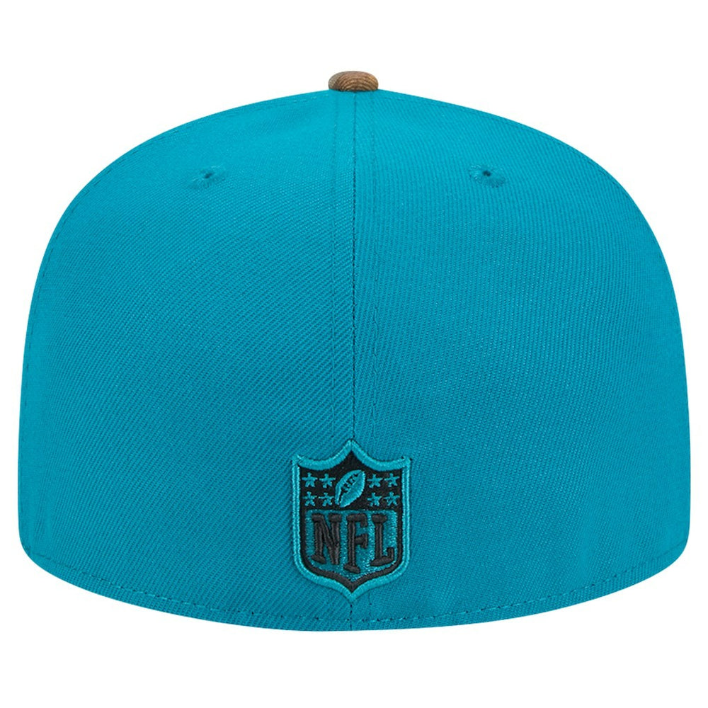 New Era Jacksonville Jaguars Teal Active Two-Tone Camo 59FIFTY Fitted Hat | NFL