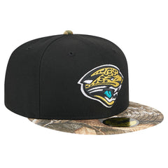 New Era Jacksonville Jaguars Black Active Two-Tone Camo 59FIFTY Fitted Hat | NFL