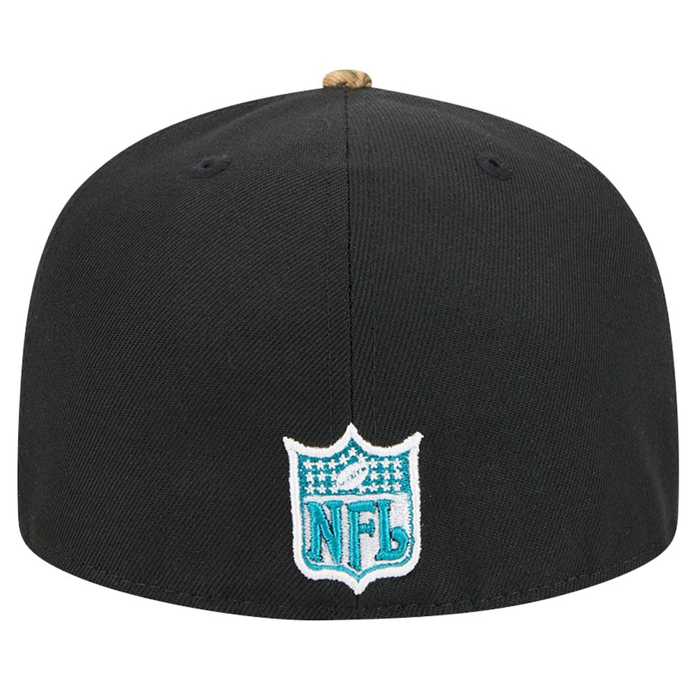 New Era Jacksonville Jaguars Black Active Two-Tone Camo 59FIFTY Fitted Hat | NFL