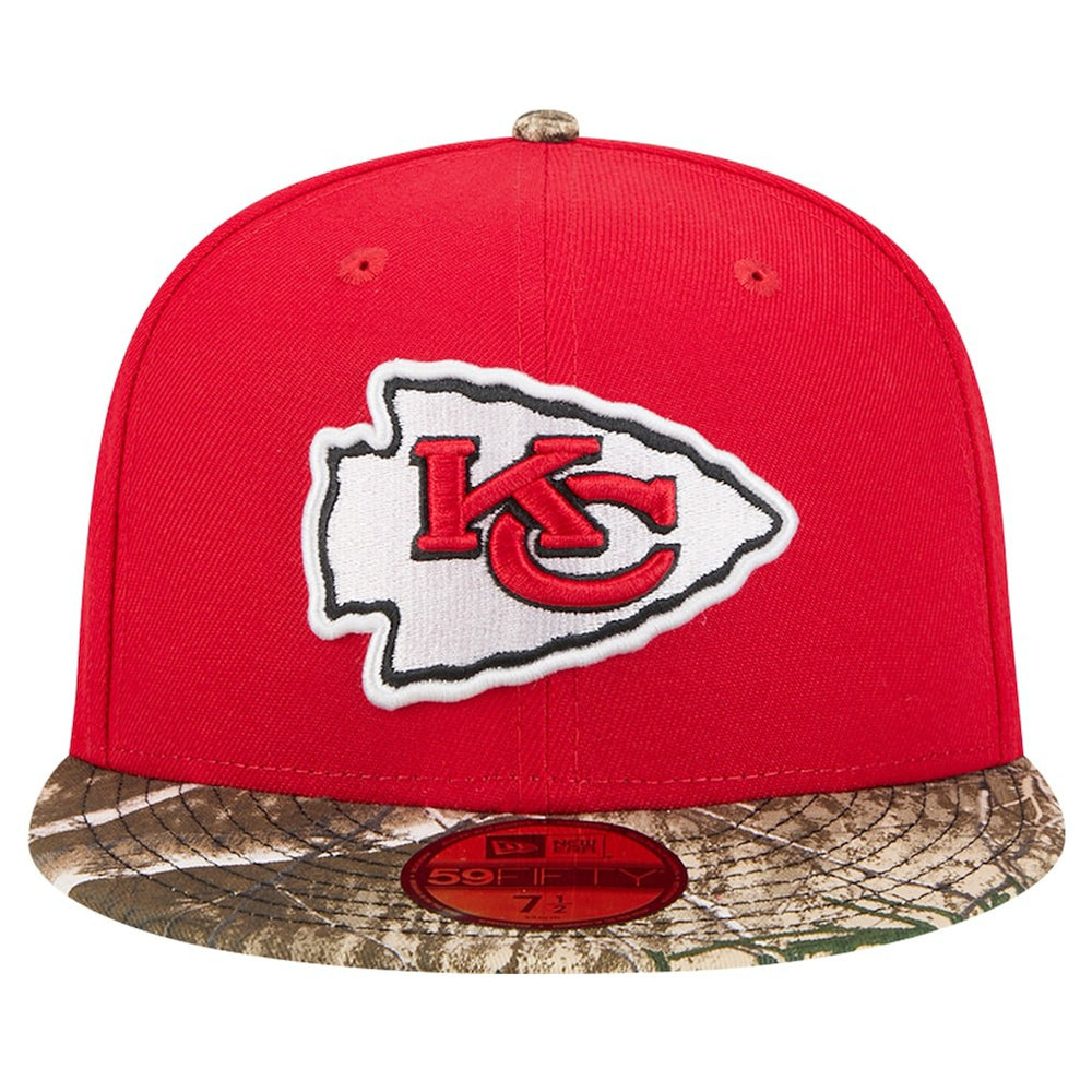 New Era Kansas City Chiefs Red Active Two-Tone Camo 59FIFTY Fitted Hat | NFL