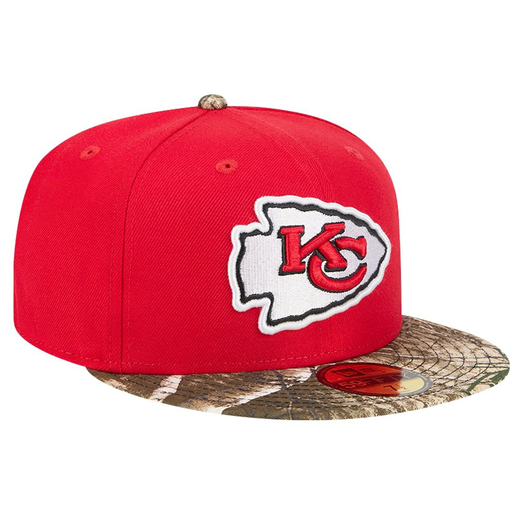 New Era Kansas City Chiefs Red Active Two-Tone Camo 59FIFTY Fitted Hat | NFL