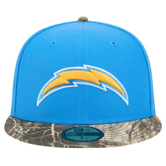 New Era Los Angeles Chargers Powder Blue Active Two-Tone Camo 59FIFTY Fitted Hat | NFL