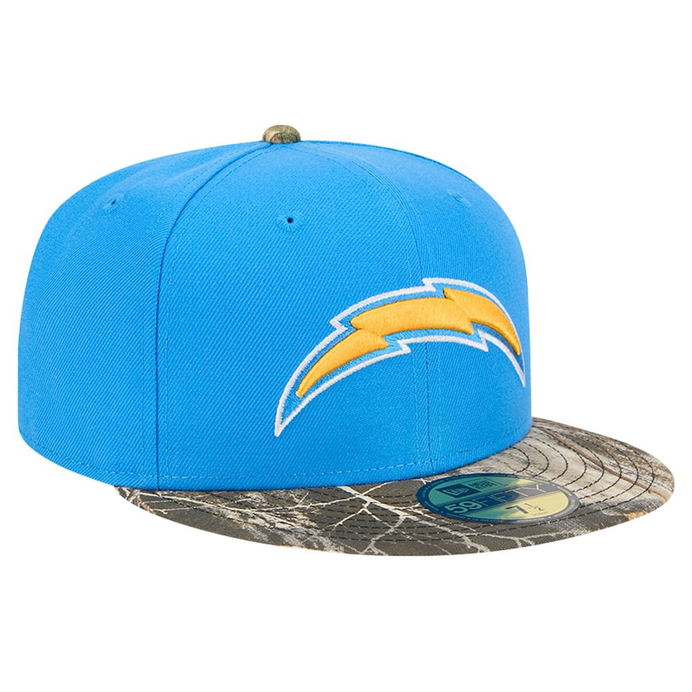 New Era Los Angeles Chargers Powder Blue Active Two-Tone Camo 59FIFTY Fitted Hat | NFL