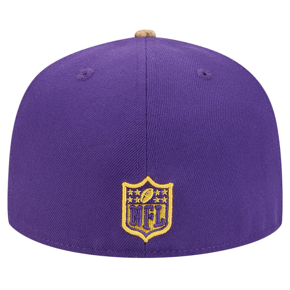 New Era Minnesota Vikings Purple Active Two-Tone Camo 59FIFTY Fitted Hat | NFL