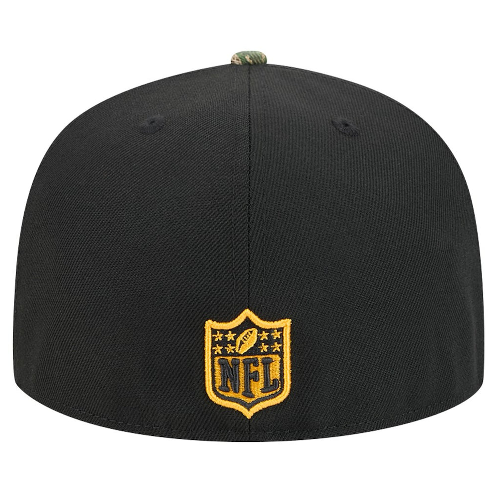 New Era Pittsburgh Steelers Black Active Two-Tone Camo 59FIFTY Fitted Hat | NFL